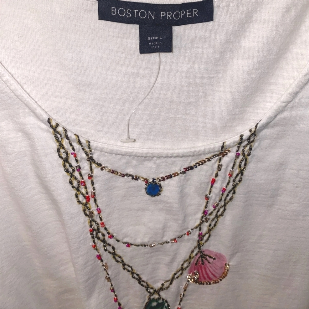 Boston Proper Shell Tee-Shirt - Picture 5 of 7